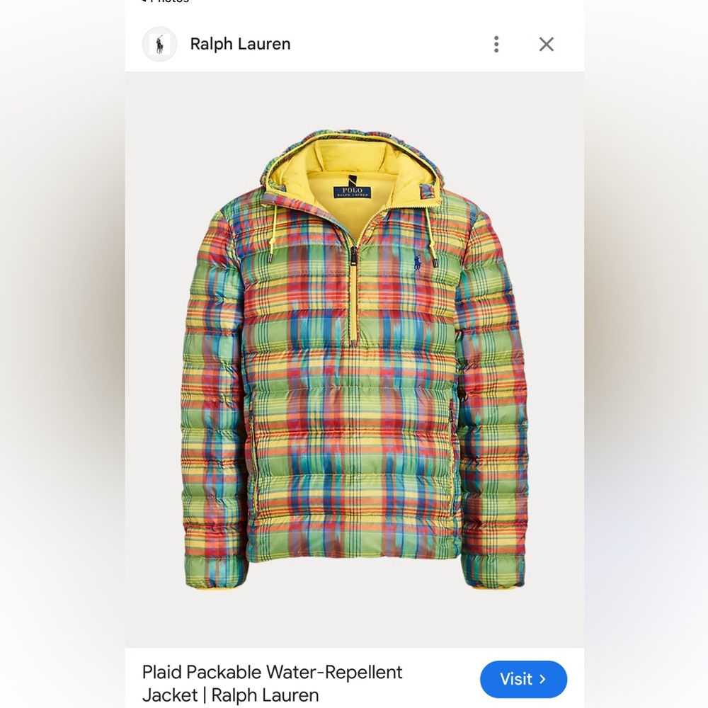 Polo Ralph Lauren Multicolor Plaid Jacket